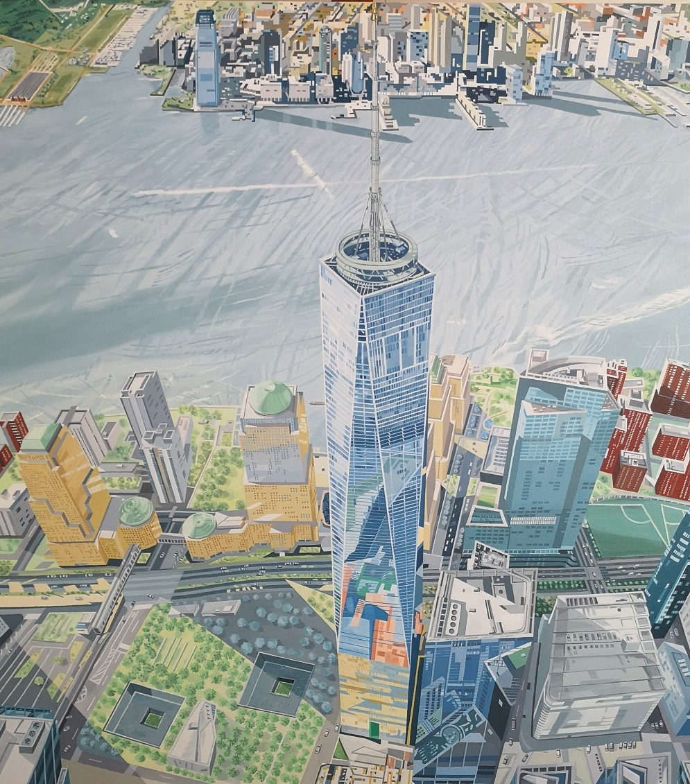 Freedom Tower-One World Trade Center-Claudia Hernandez painting